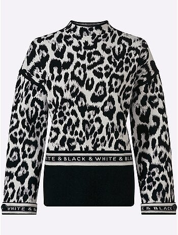 Pull Jacquard Motif Jacquard Original - Taille Standard - Helline