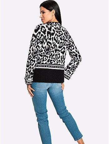 Pull Jacquard Motif Jacquard Original - Taille Standard - Helline
