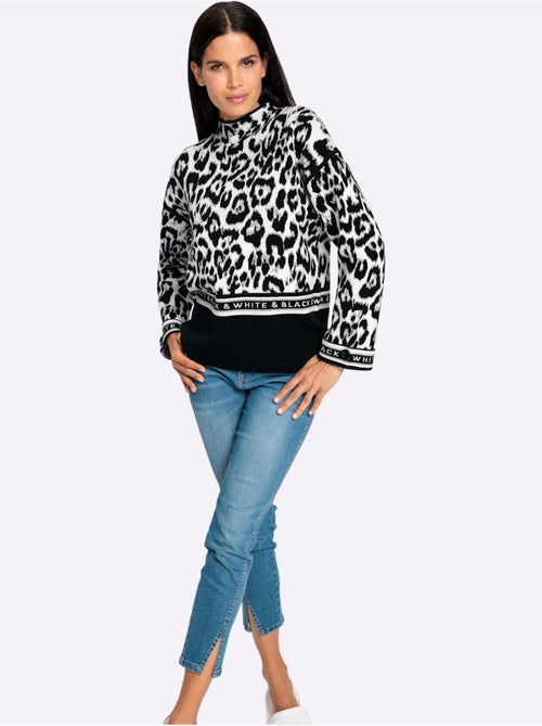 Pull Jacquard Motif Jacquard Original - Taille Standard - Helline - Kiabi Pull Jacquard Motif Jacquard Original - Taille Standard - Helline - Kiabi