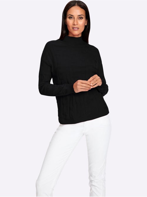 Pull Jacquard Motif Tricoté Aspect 3d - Taille Standard - Helline - Kiabi Pull Jacquard Motif Tricoté Aspect 3d - Taille Standard - Helline - Kiabi