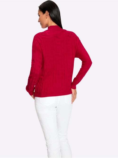 Pull Jacquard Motif Tricoté Aspect 3d - Taille Standard - Helline - Kiabi Pull Jacquard Motif Tricoté Aspect 3d - Taille Standard - Helline - Kiabi