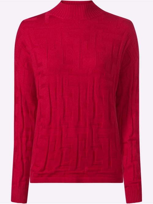 Pull Jacquard Motif Tricoté Aspect 3d - Taille Standard - Helline - Kiabi Pull Jacquard Motif Tricoté Aspect 3d - Taille Standard - Helline - Kiabi