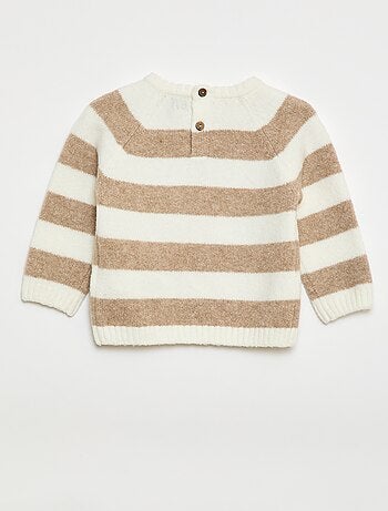 Pull jacquard rayé