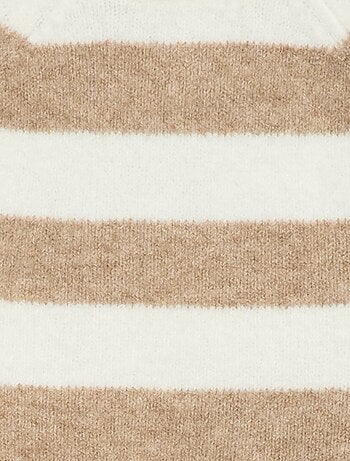 Pull jacquard rayé