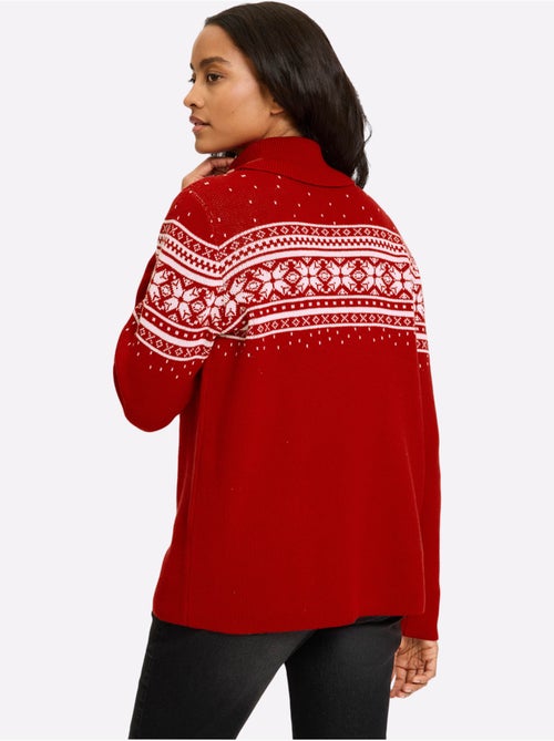Pull Jacquard Superbe Motif Jacquard - Taille Standard - Helline - Kiabi Pull Jacquard Superbe Motif Jacquard - Taille Standard - Helline - Kiabi
