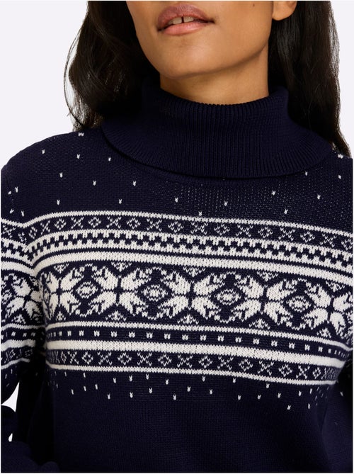 Pull Jacquard Superbe Motif Jacquard - Taille Standard - Helline - Kiabi Pull Jacquard Superbe Motif Jacquard - Taille Standard - Helline - Kiabi
