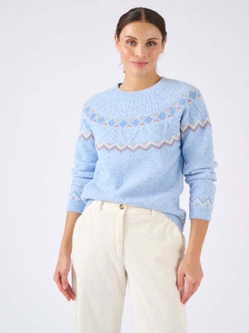 Pull jacquard Thermolactyl - Damart - Kiabi