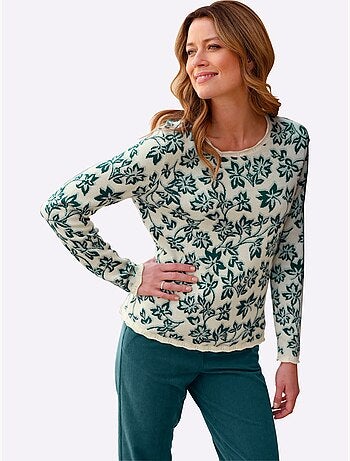 Pull Jacquard Tricot Fin - Taille Standard - Witt