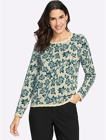 Pull Jacquard Tricot Fin - Taille Standard - Witt