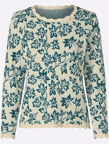 Pull Jacquard Tricot Fin - Taille Standard - Witt