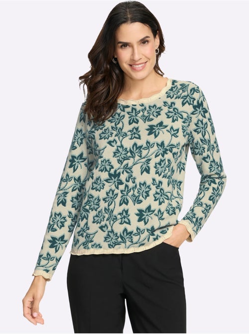 Pull Jacquard Tricot Fin - Taille Standard - Witt - Kiabi