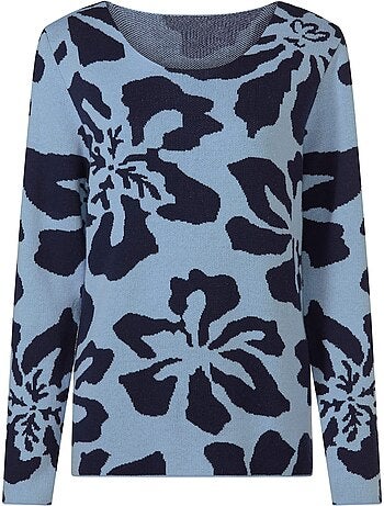 Pull Jacquard Tricot Jacquard De Qualité - Taille Standard - helline