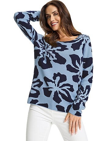 Pull Jacquard Tricot Jacquard De Qualité - Taille Standard - helline
