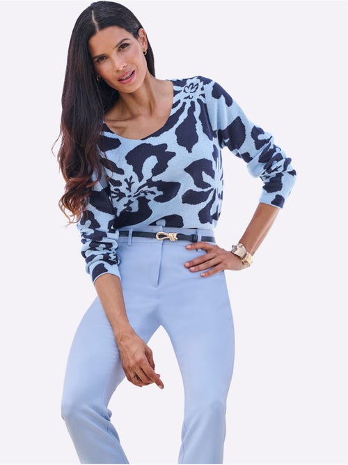 Pull Jacquard Tricot Jacquard De Qualité - Taille Standard - helline - Kiabi