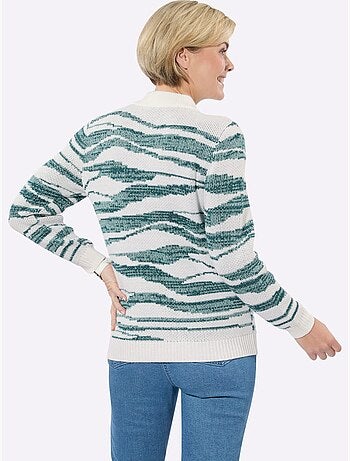 Pull jacquard tricot jacquard de qualité - taille standard - witt