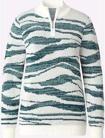 Pull jacquard tricot jacquard de qualité - taille standard - witt