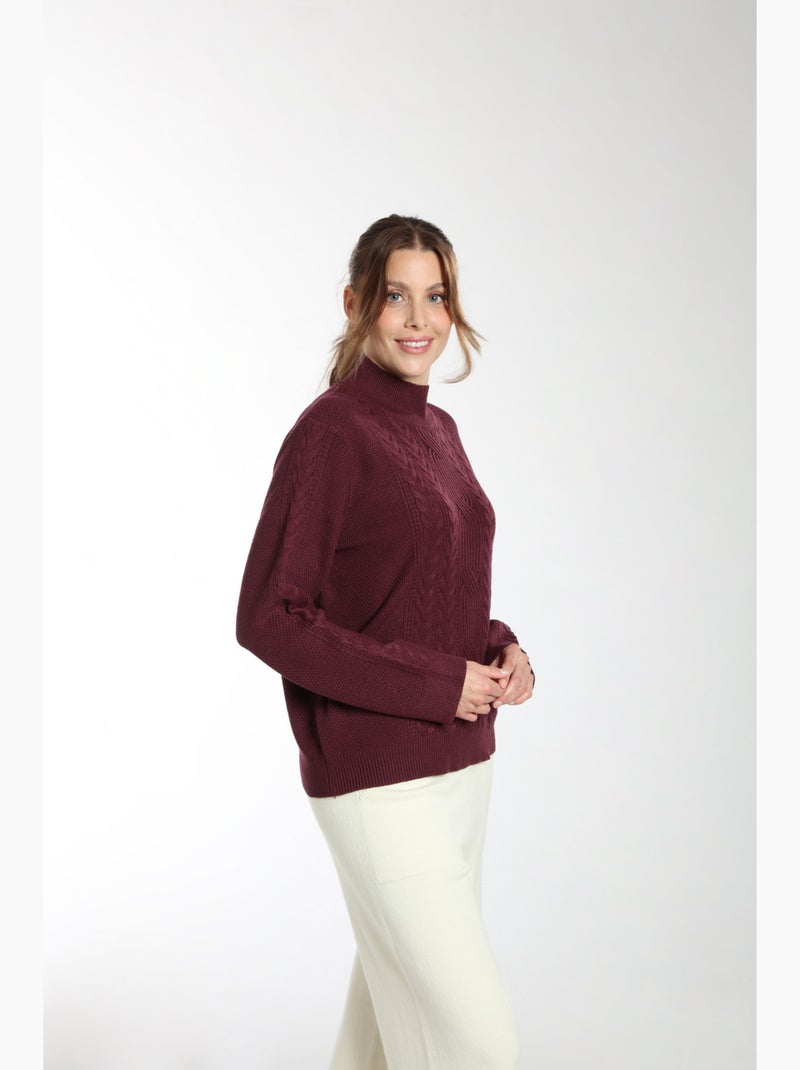 Pull Jaft  | Gerard Pasquier Avec Col Cheminée | Gerard Pasquier Bordeaux - Kiabi
