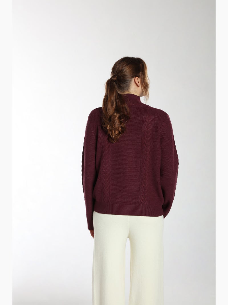 Pull Jaft  | Gerard Pasquier Avec Col Cheminée | Gerard Pasquier Bordeaux - Kiabi