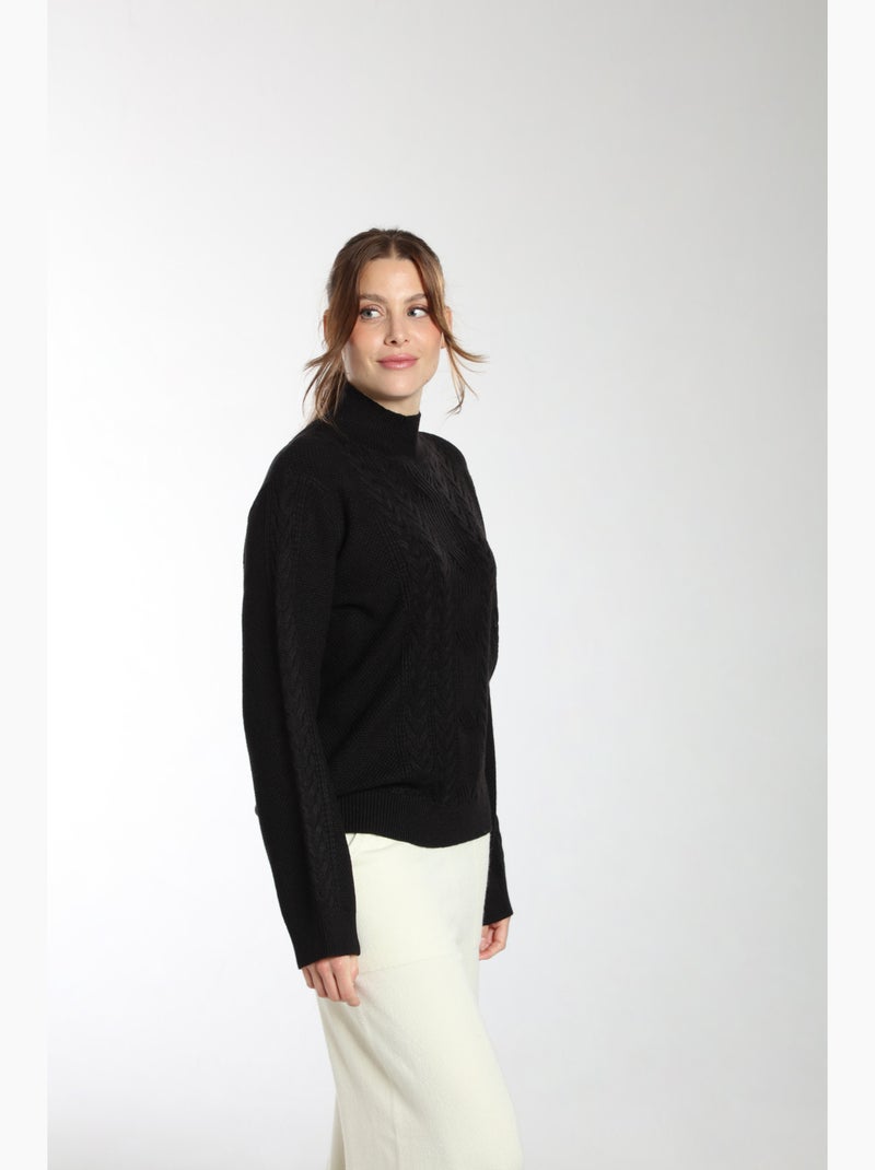 Pull Jaft  | Gerard Pasquier Avec Col Cheminée | Gerard Pasquier Noir - Kiabi