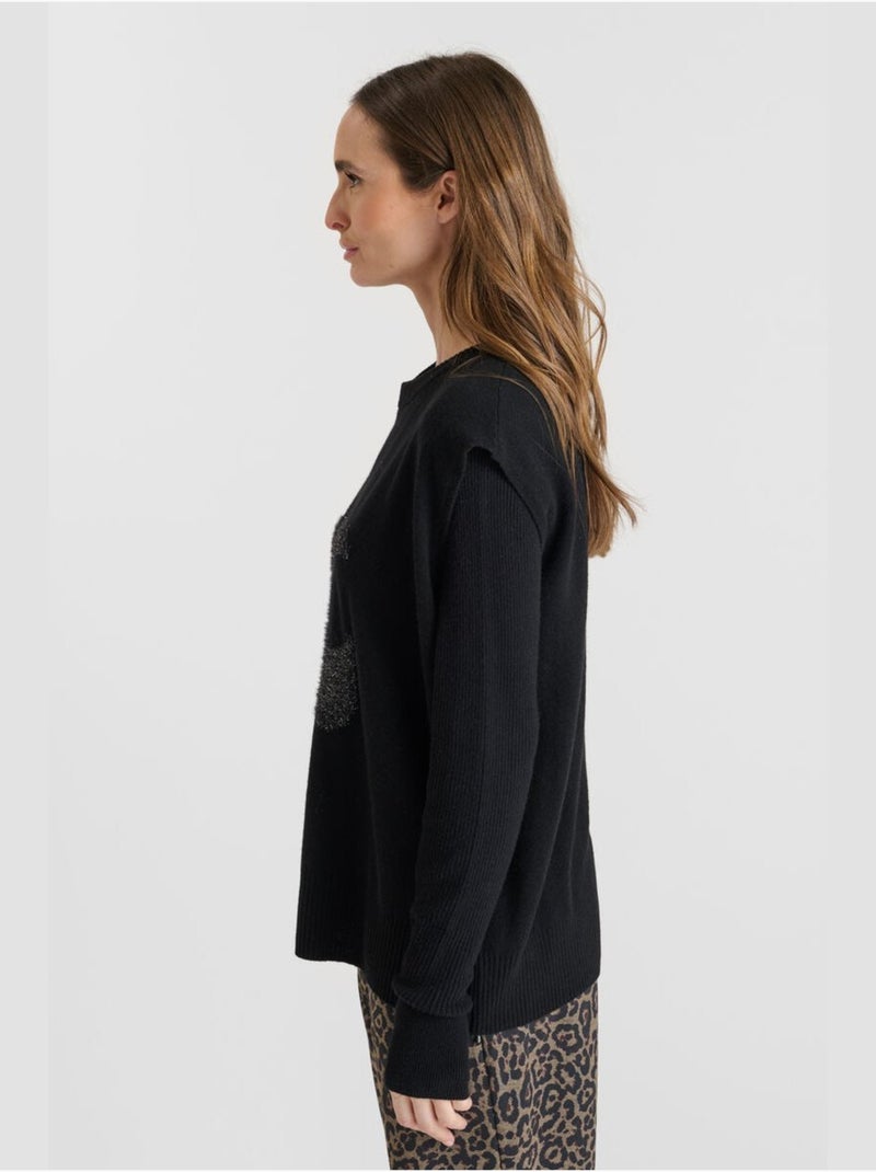 Pull JANICE 'Le Temps Des Cerises' Noir - Kiabi