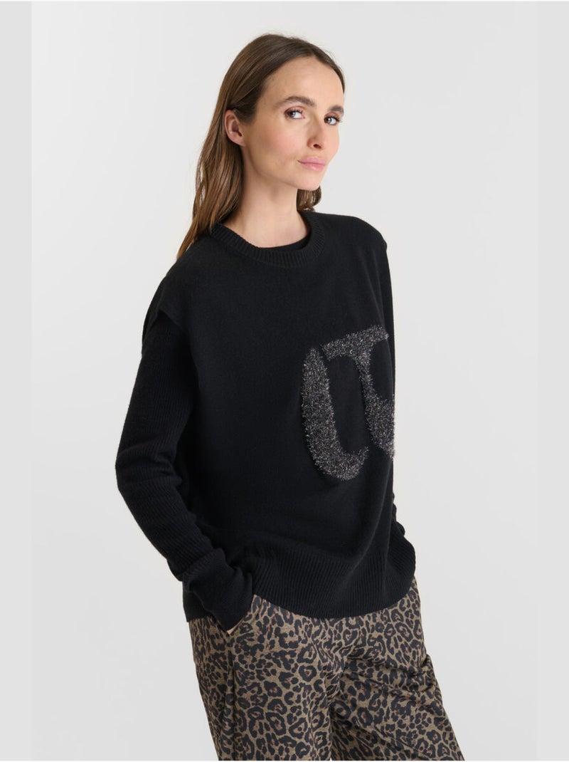 Pull JANICE 'Le Temps Des Cerises' Noir - Kiabi