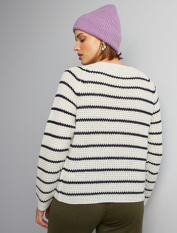 Pull femme chic et original blanc – Chic and Bohemian