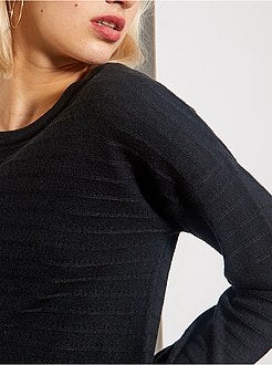 Pull 'JDY' en maille fantaisie - Kiabi