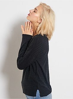 Pull 'JDY' en maille fantaisie - Kiabi