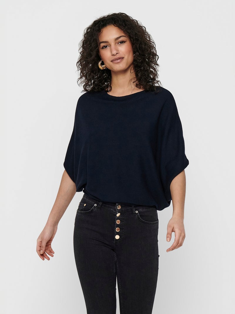 Supersoft Chunky Crew Neck Jumper | DARK TEAL | Jumpers | M&S JE