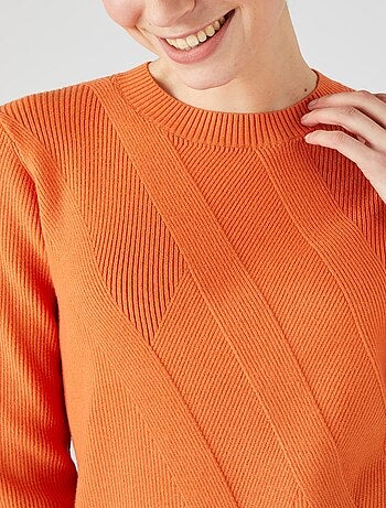 Pull jeu de côtes fantaisie - Damart