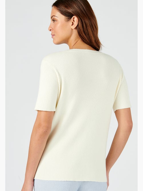 Pull jeu de côtes fantaisie. - Damart - Kiabi