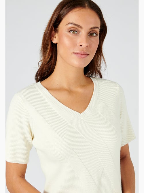 Pull jeu de côtes fantaisie. - Damart - Kiabi