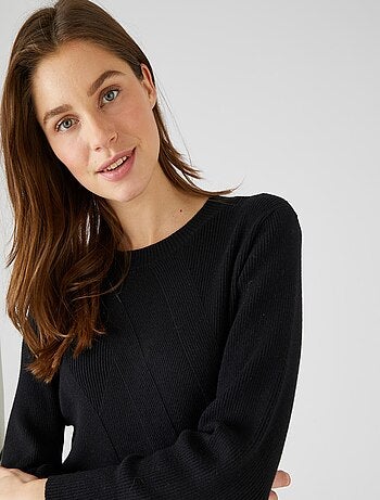 Pull jeu de côtes fantaisie - Damart