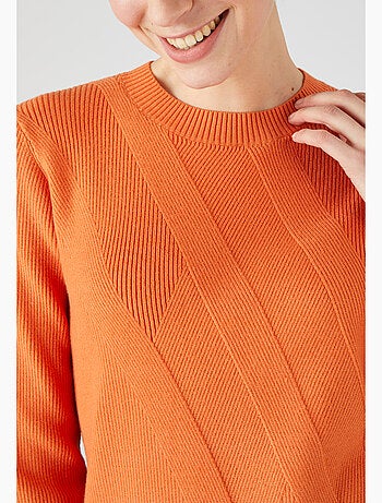 Pull jeu de côtes fantaisie - Damart
