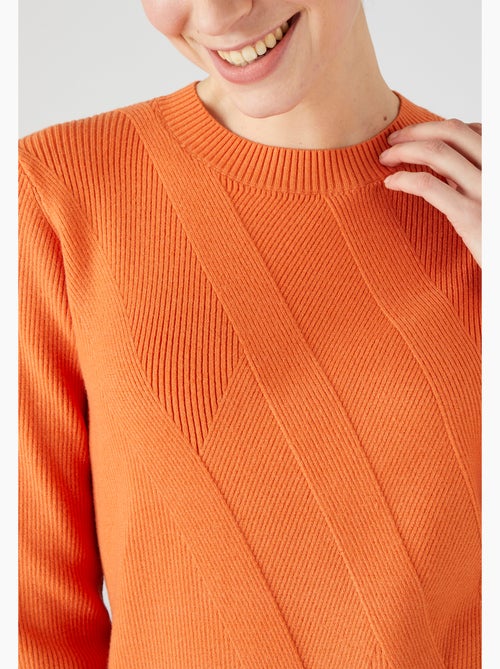 Pull jeu de côtes fantaisie - Damart - Kiabi