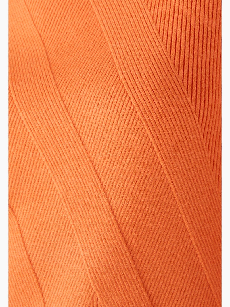 Pull jeu de côtes fantaisie - Damart Orange - Kiabi