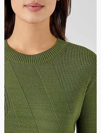 Pull jeu de côtes fantaisie - Damart