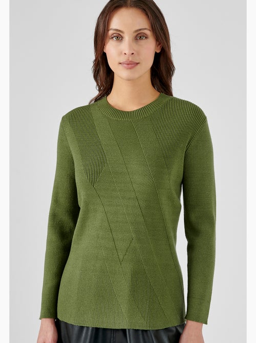 Pull jeu de côtes fantaisie - Damart - Kiabi