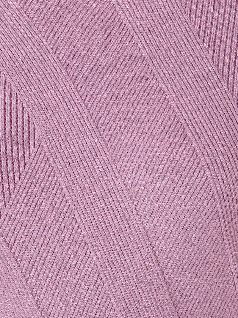 Pull jeu de côtes fantaisie - Damart Violet - Kiabi