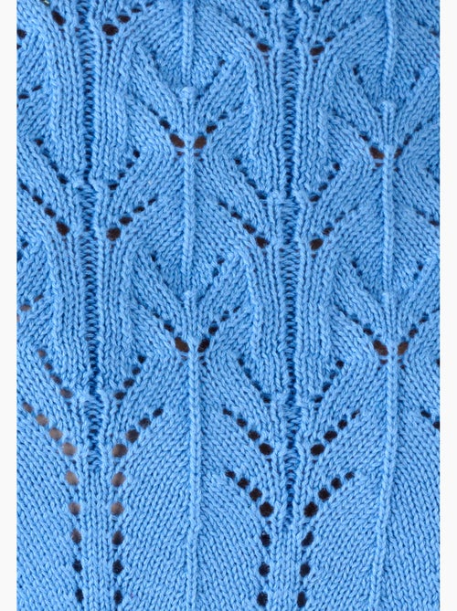 Pull jeu de maille ajourée - Damart - Kiabi