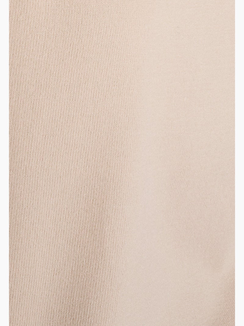 Pull jeu de maille fantaisie - Damart Beige clair - Kiabi