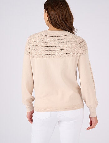 Pull jeu de maille fantaisie - Damart