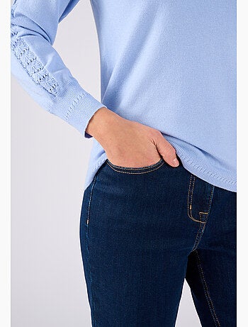 Pull jeu de maille fantaisie - Damart