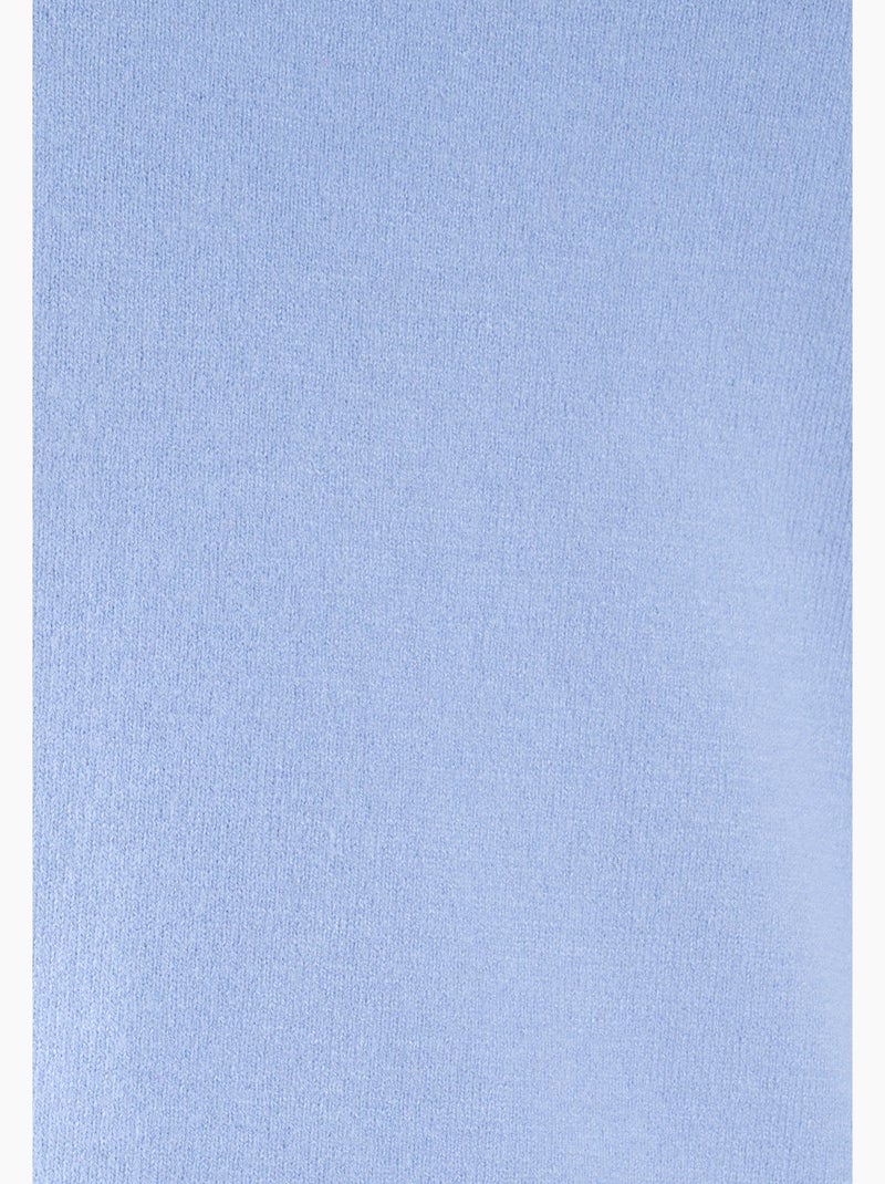 Pull jeu de maille fantaisie - Damart Bleu clair - Kiabi