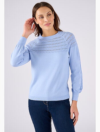 Pull jeu de maille fantaisie - Damart