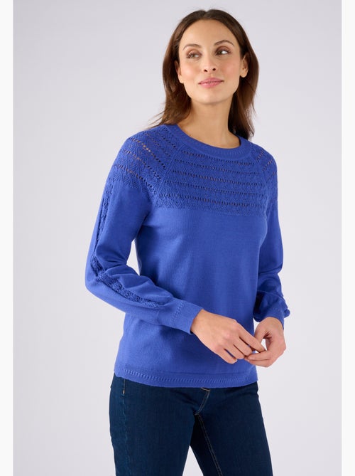 Pull jeu de maille fantaisie - Damart - Kiabi