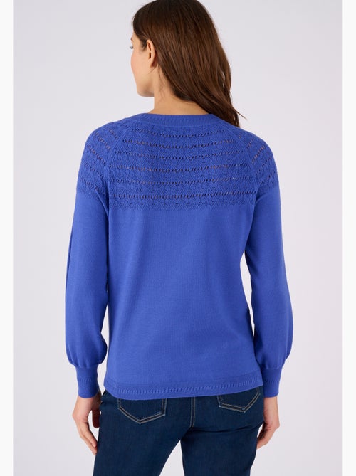 Pull jeu de maille fantaisie - Damart - Kiabi