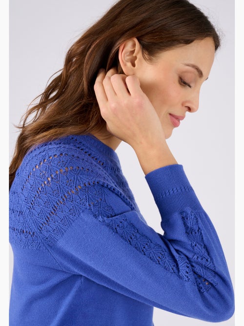 Pull jeu de maille fantaisie - Damart - Kiabi