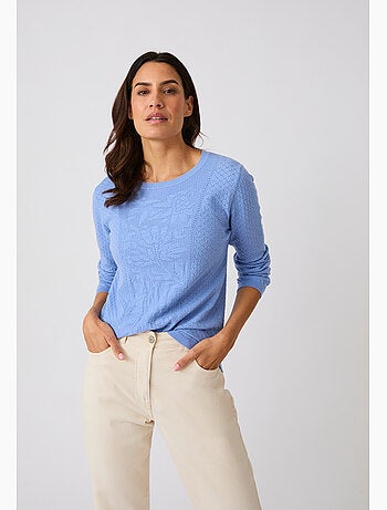 Pull jeu de maille fantaisie - Damart