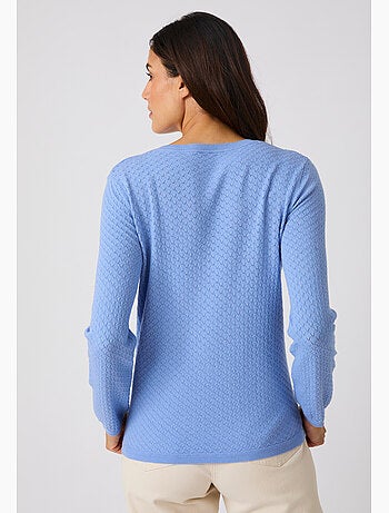 Pull jeu de maille fantaisie - Damart